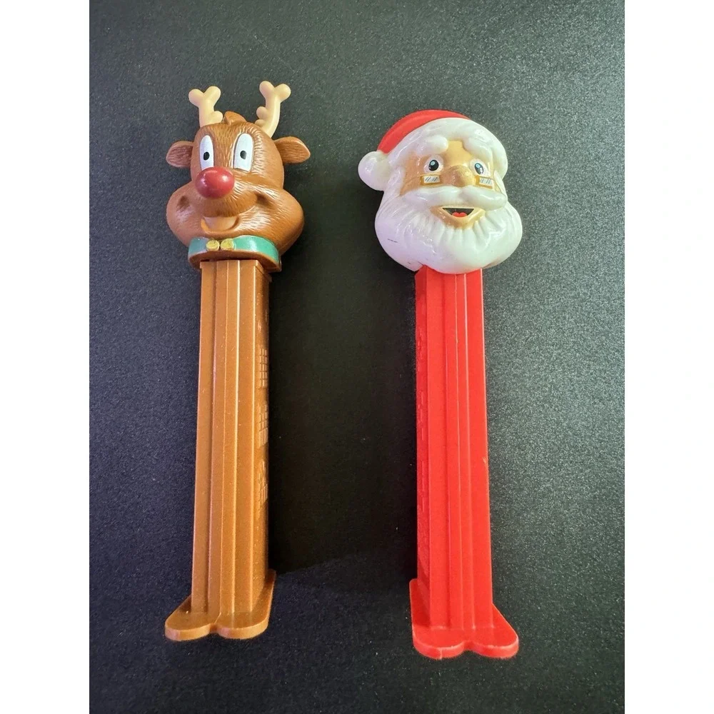 Lot Of Pez Dispensers (2) Santa 2002 & Rudolph Reindeer 2012 - Christmas